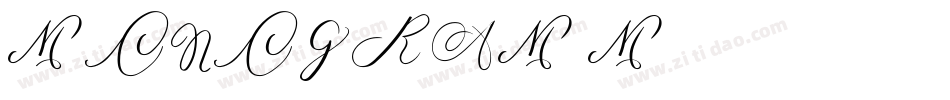 MONOGRAM M字体转换